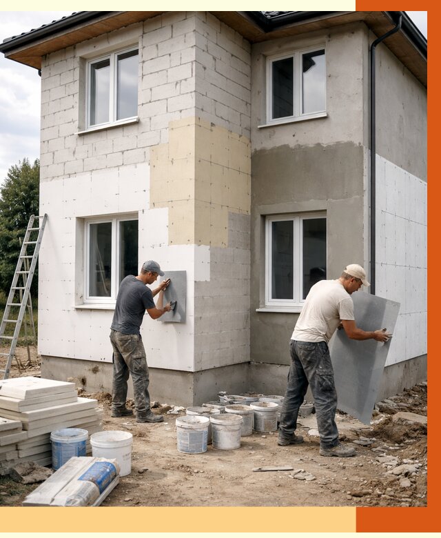 Утепление дома из газобетона в Саранске от 4425 руб./м² — заказать у ТепломастерСрн